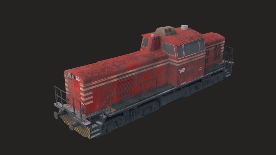 Industrial train (Game ready) preview image 2